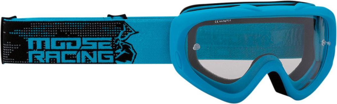 Moose Racing Qualifier Agroid Jugend Motocross Brille, blau, blau