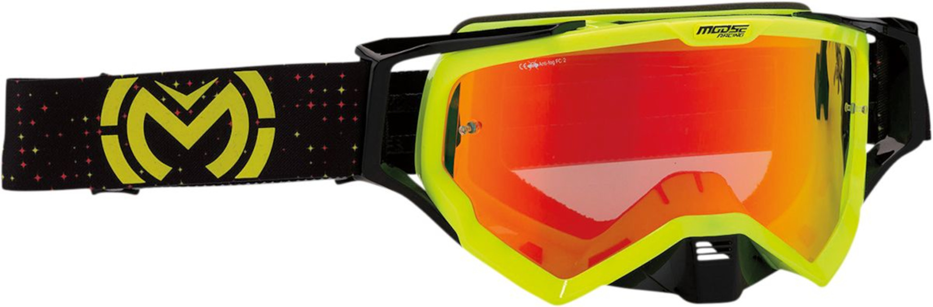 Moose Racing XCR Pro Stars Motocross Brille, schwarz-gelb, schwarz-gelb