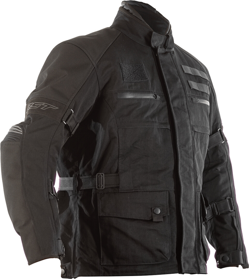 RST X-Raid Motorcykel tekstiljakke, sort, størrelse 2XL