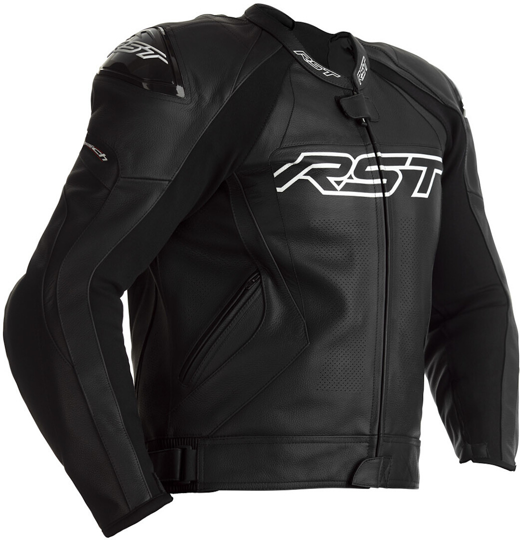 RST Tractech EVO 4 Motorcykel læderjakke, sort, størrelse L