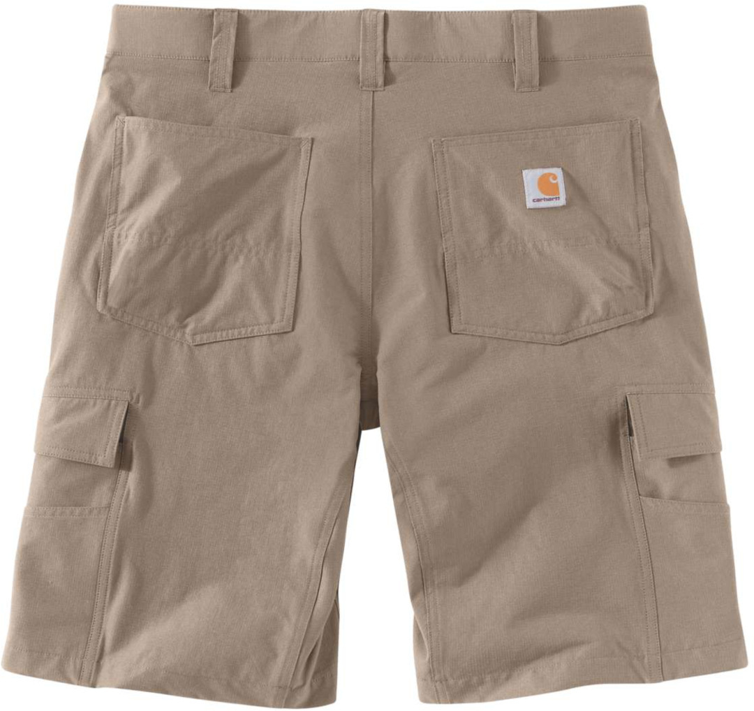 Side view of Carhartt Force Madden Ripstop Cargo Shorts, beige, Size 42 for Men