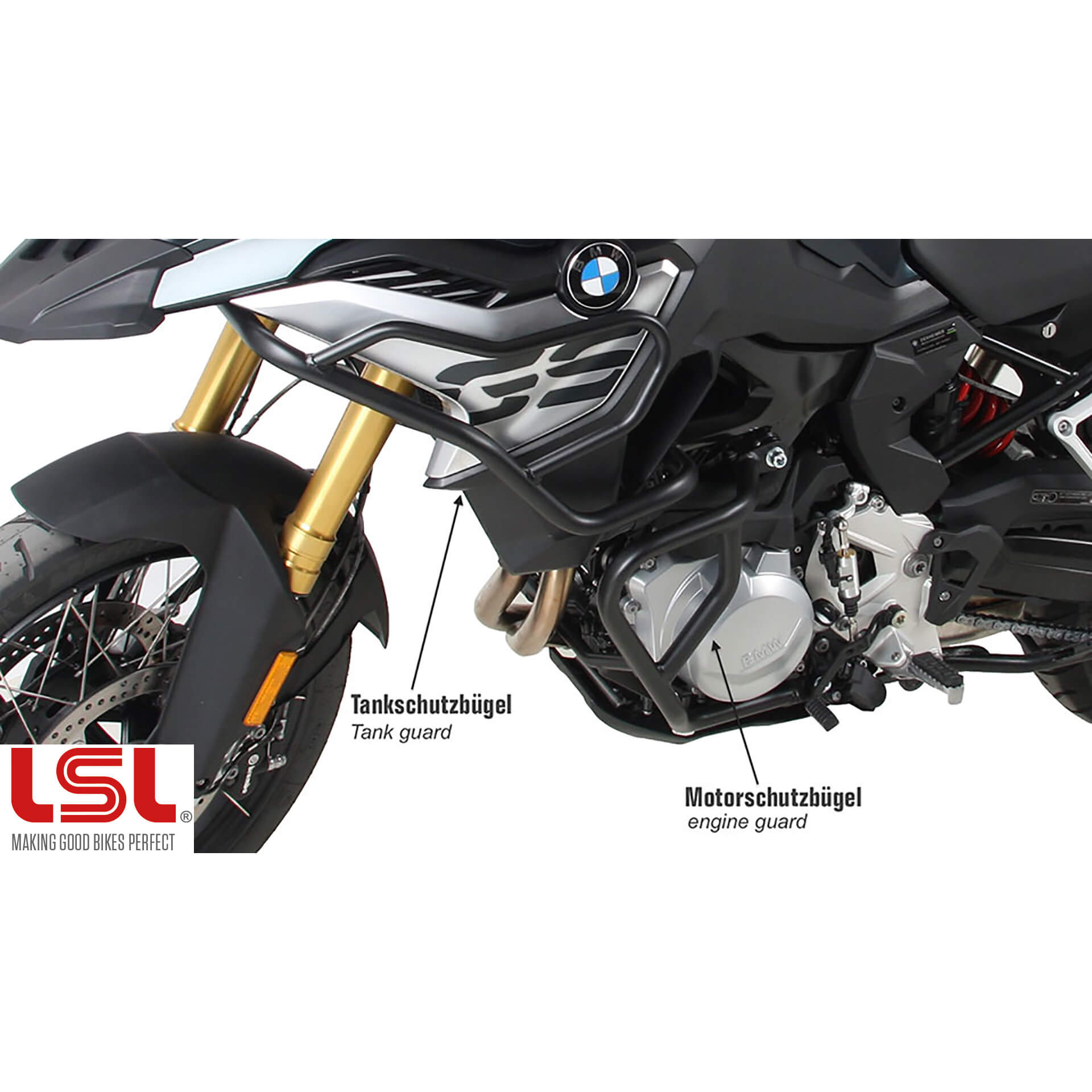 LSL Engine Guard for F 750 GS / 850 GS 2018-, black, black