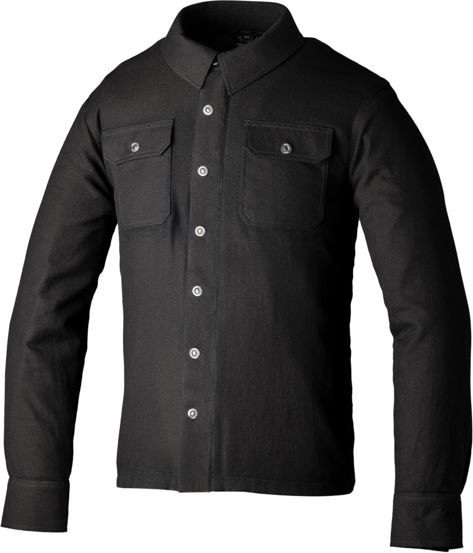 Rst Men's Black Lumberjack Motorcycle Shirt, For Medium