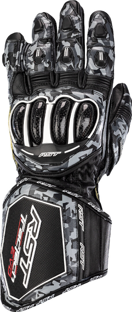 RST Tractech Evo 4 Motorcycle Gloves, black-grey, Size 2XL, black-grey, Size 2XL