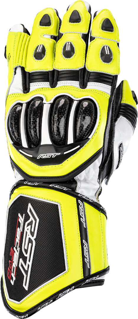 RST Tractech Evo 4 Motorcycle Gloves, black-yellow, Size S, black-yellow, Size S