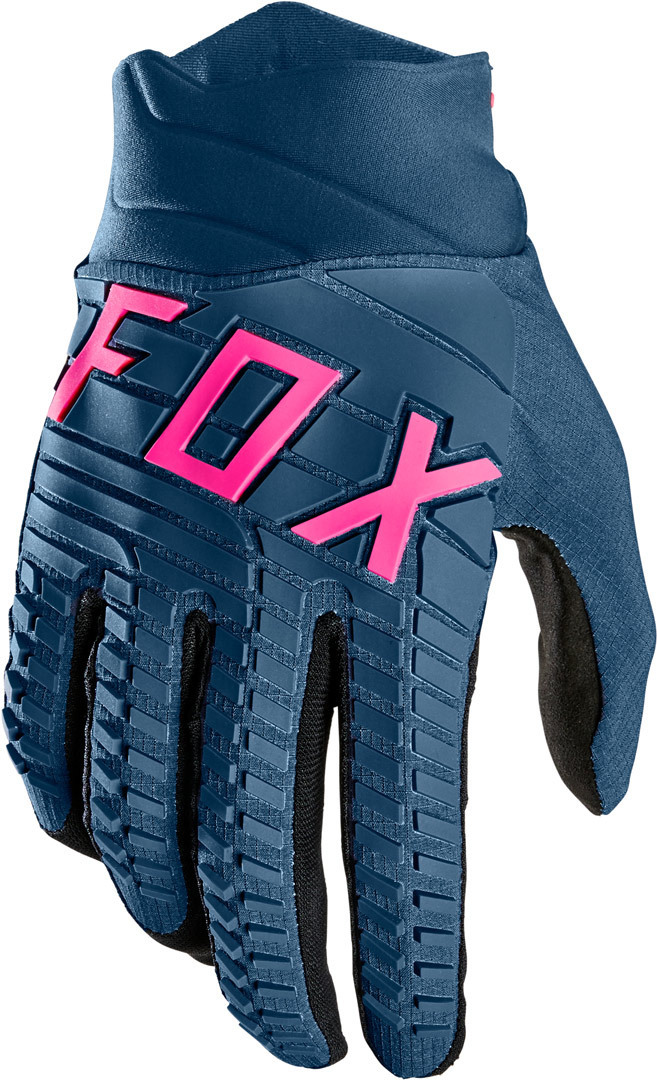 FOX 360 Motocross Gloves, pink-blue, Size M, pink-blue, Size M