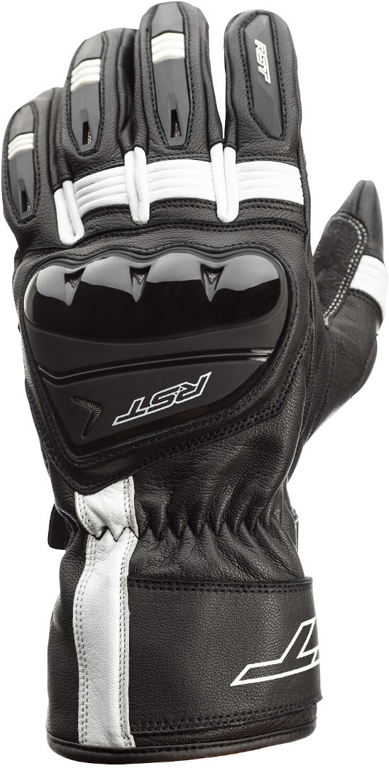 RST Pilot Motorcycle Gloves, black-white, Size L, black-white, Size L