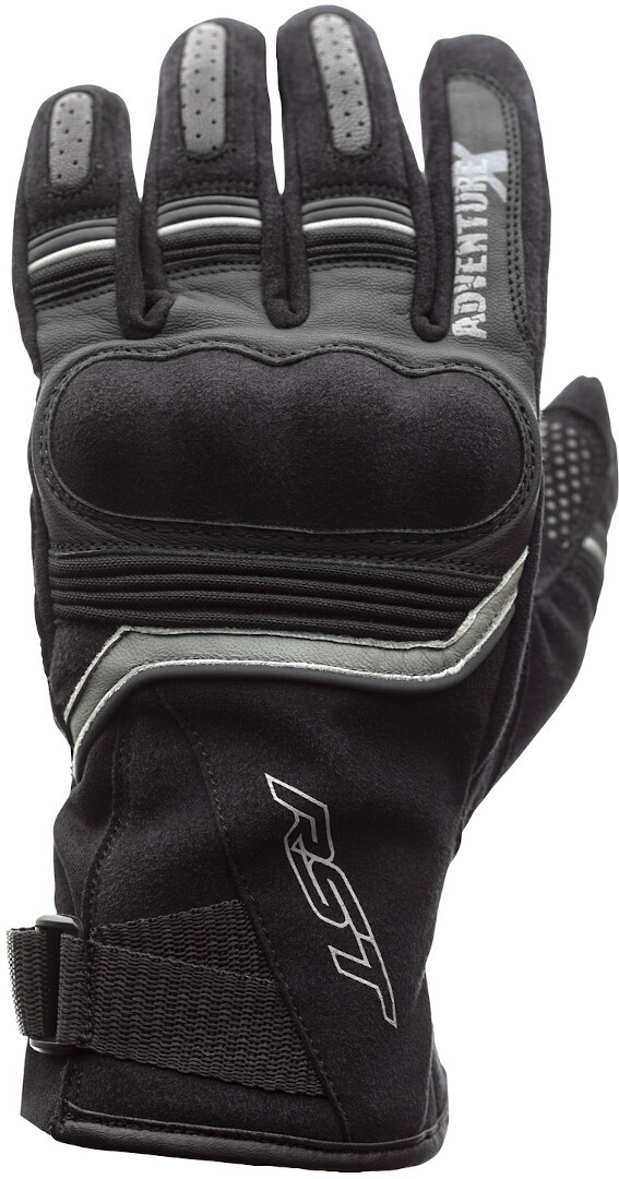 RST Adventure-X Motorcycle Gloves, black-grey, Size S, black-grey, Size S