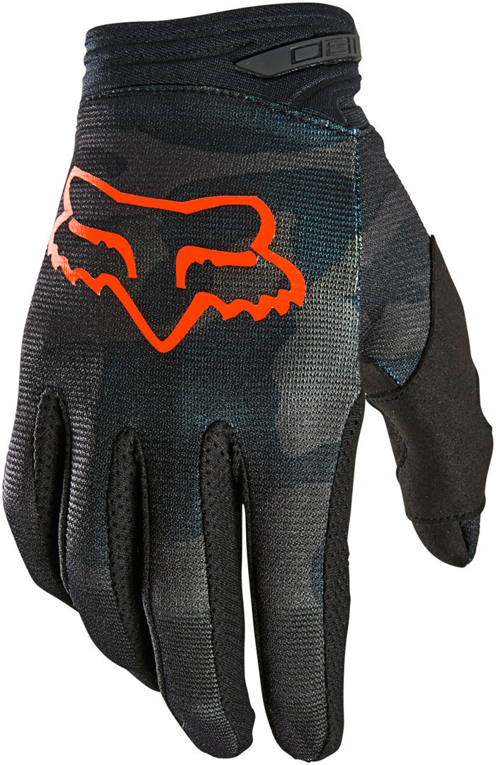 FOX 180 Trev Motocross Gloves, black-green-multicolored, Size S, black-green-multicolored, Size S