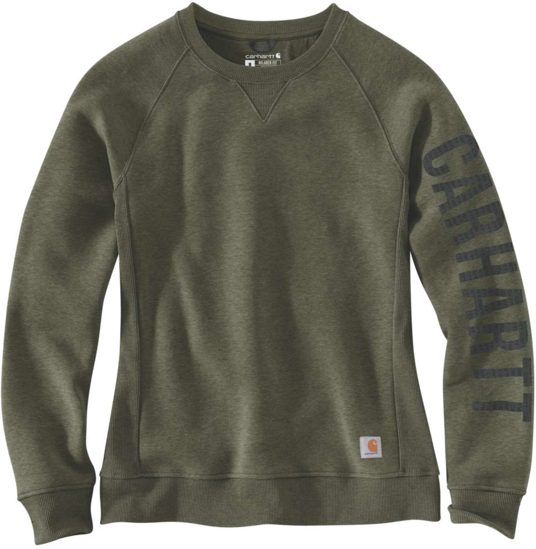 Carhartt Clarksburg Crewneck Damen Sweatshirt, grün, Größe L