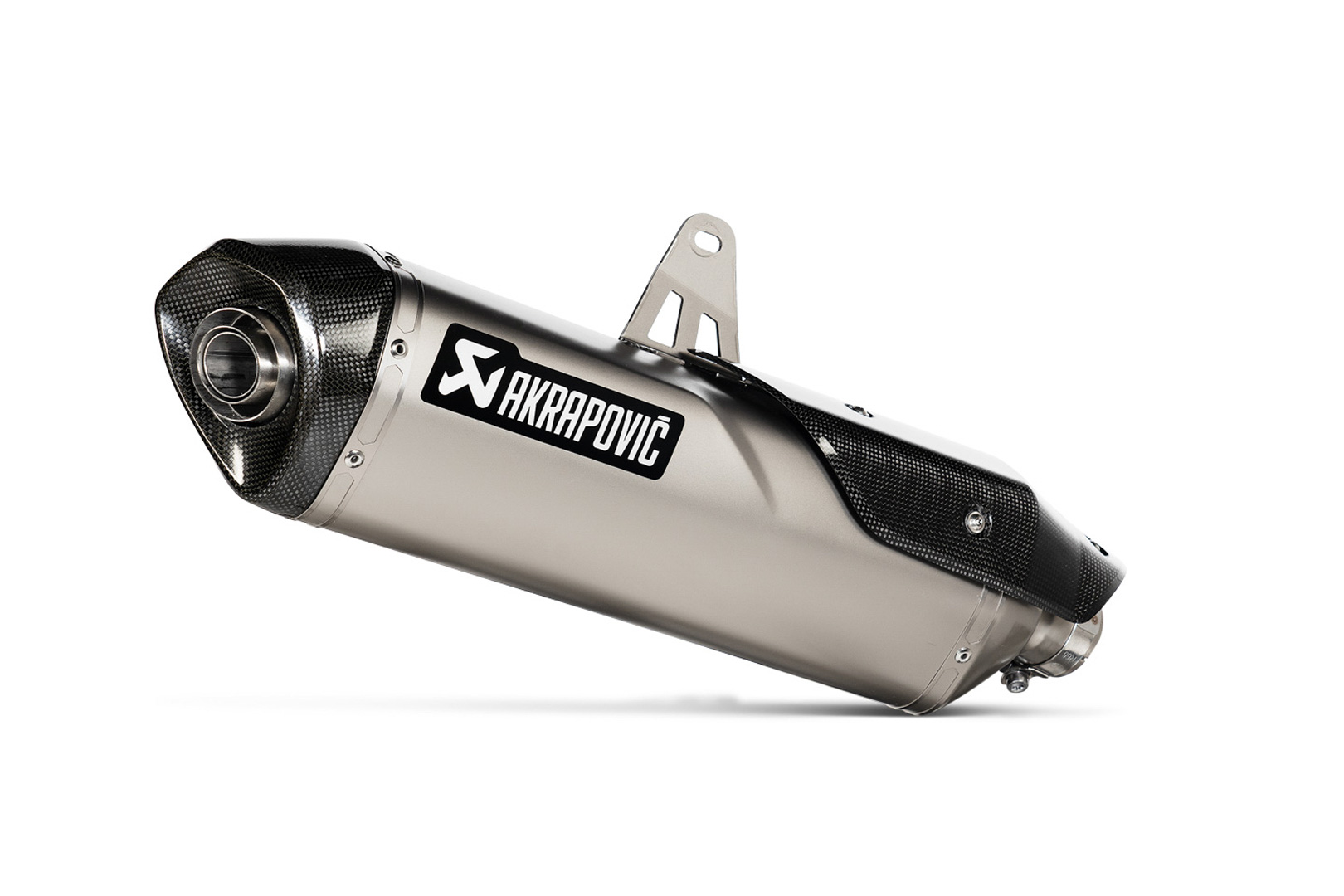 SW-Motech Akrapovic Slip On Abgassystem - Silbern. Triumph Tiger 900 Modelle (19-)., silber