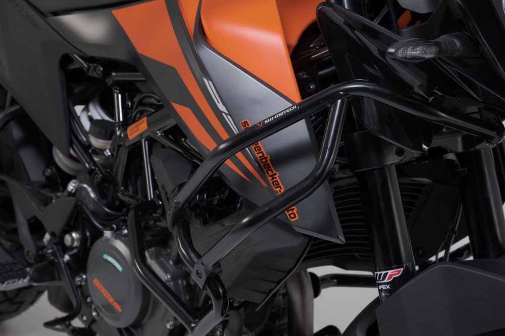 SW-모텍 어퍼 크래시 바 용 오리그. KTM 크래시 바 - 블랙. KTM 390 애드브 (19-).