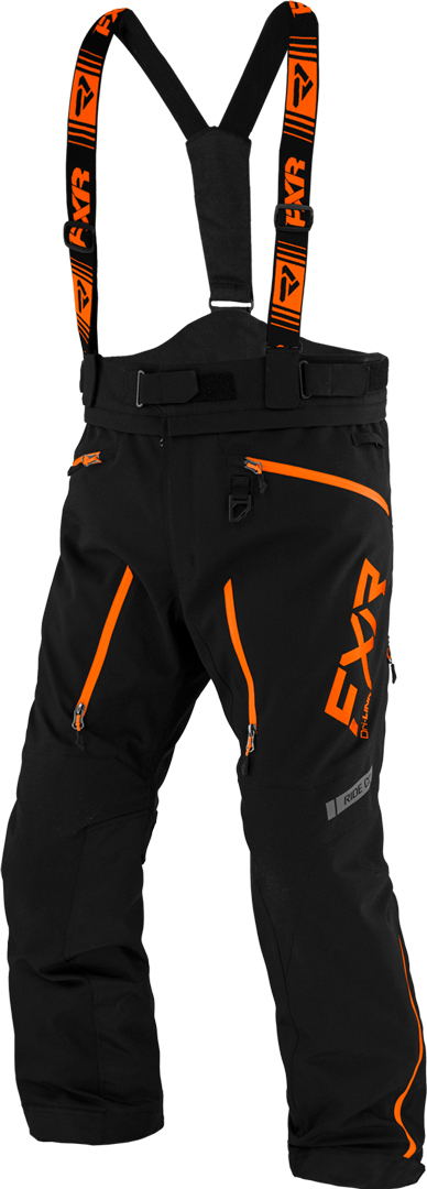 FXR Mission Lite Bib Pants, black, Size S, black, Size S