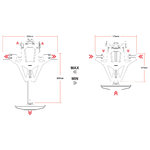 HIGHSIDER AKRON-RS PRO für Ducati Monster, inkl. Kennzeichenbeleuchtung