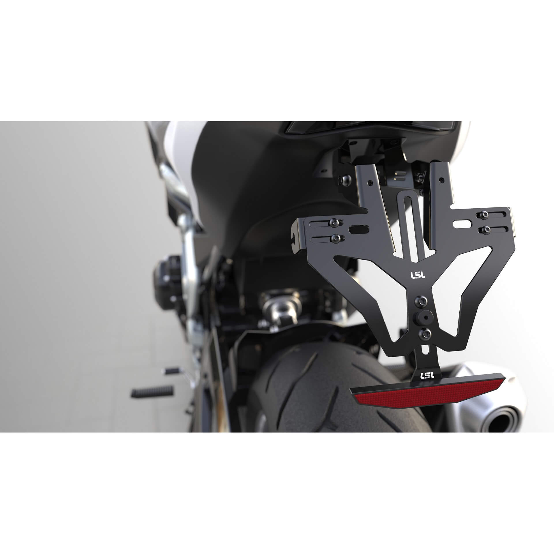 Image of LSL MANTIS-RS per Honda CB 650 F / CBR 650 F, senza illuminazione targa, nero