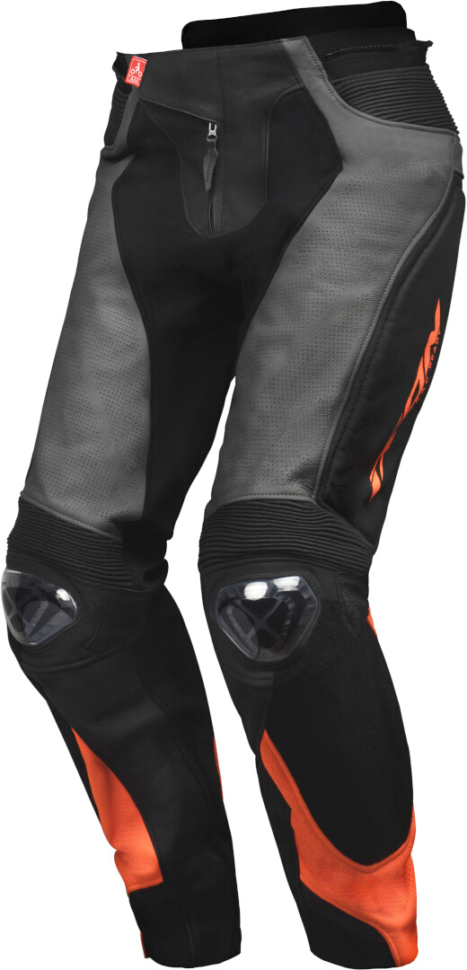 Ixon Vendetta Evo Motorcykel læderbukser, sort-orange, størrelse 3XL