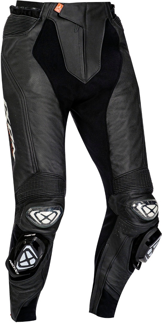 Ixon Vendetta Evo Motorfiets Lederen Broek, zwart-wit, afmeting 3XL