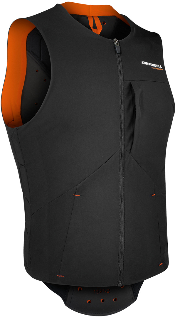Komperdell Pro Protector Vest, black-orange, Size S, black-orange, Size S
