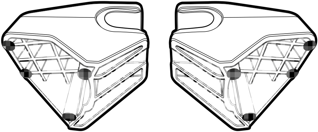 SHAD SET 3ER POINT FIXATION SH36