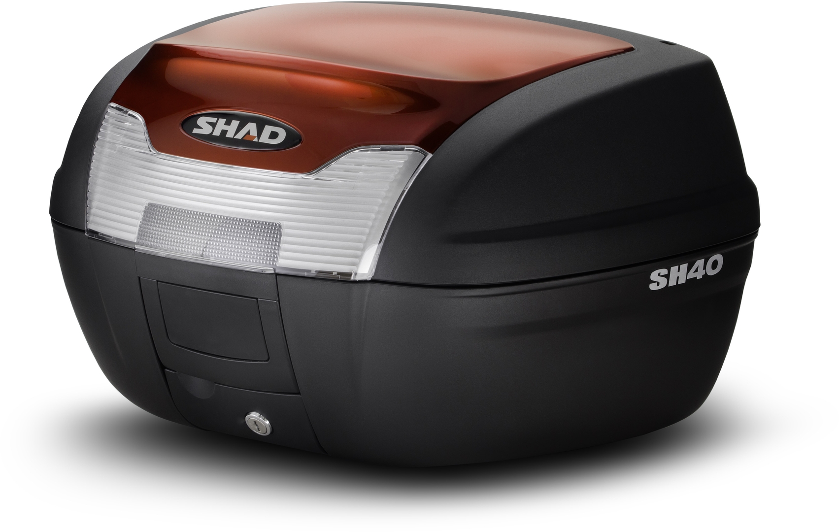 Image of SHAD COVER GRANATO SH40 SHAD Coperchio del bauletto rosso, nero