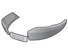 SHAD SH48 SIDE BAND DARK GREY, grey
