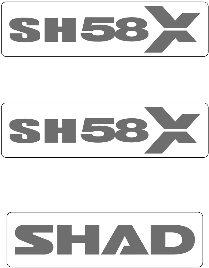 SHAD SET STICKERS SH58X