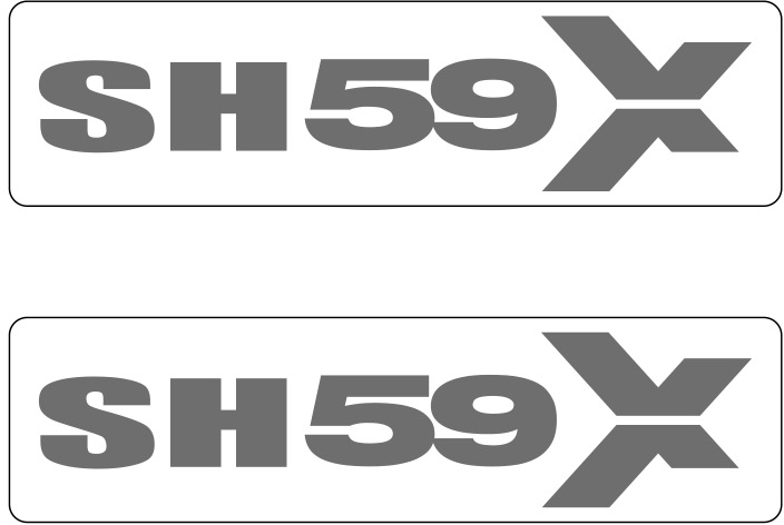 SHAD SET STICKERS SH59X