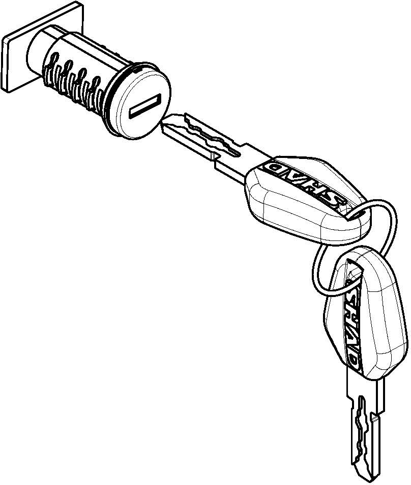 SHAD LOCK KIT KEYS TERRA TOP CASE