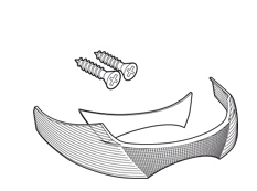 SHAD SH33 WHITE REFLECTOR 2011, white