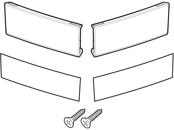 SHAD SET REFLECTOR WHITE R/L SH23, white