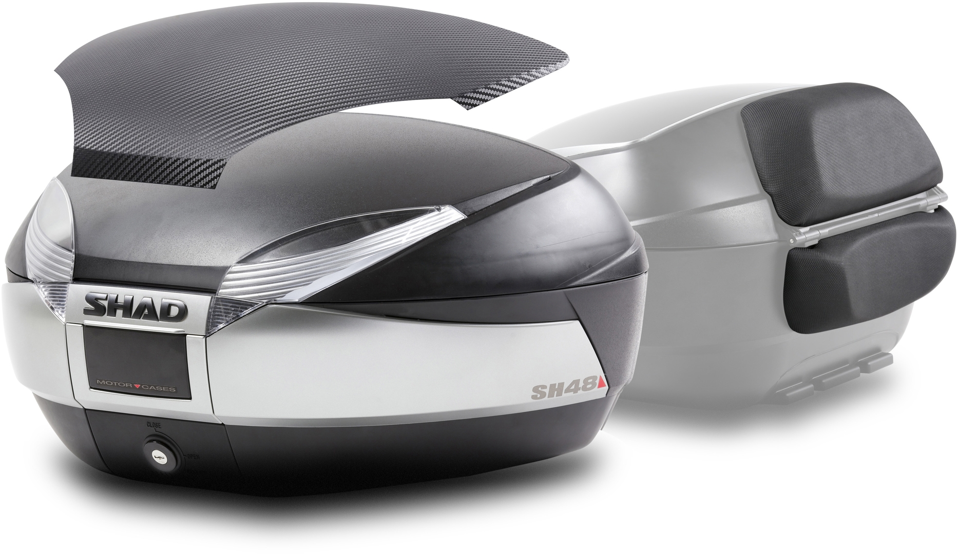 SHAD SH48 TITANIUM + CARBON COVER + BACKREST