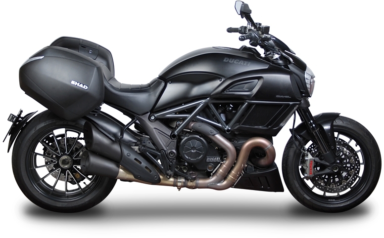 SHAD 3P SYSEM DUCATI DIAVEL 1200 Portadores de cajas laterales