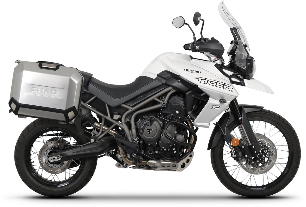 SHAD 4P SYSTEM TRIUMPH TIGER 800 Portavaligie laterale il miglior prezzo FC Moto