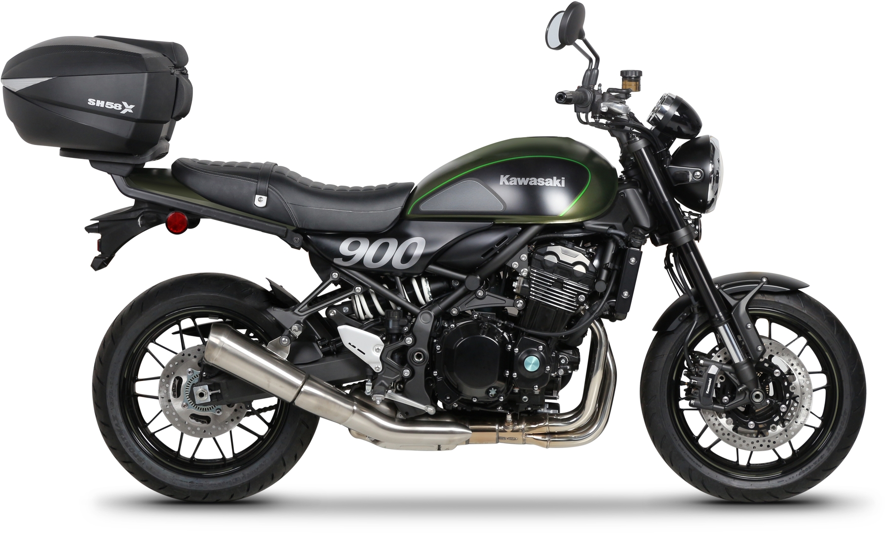 Shad Top Master Kawasaki, schwarz, schwarz