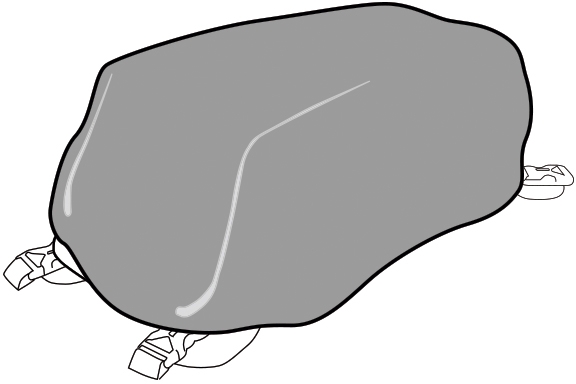 SHAD RAIN COVER FOR SMALL TANK BAGS