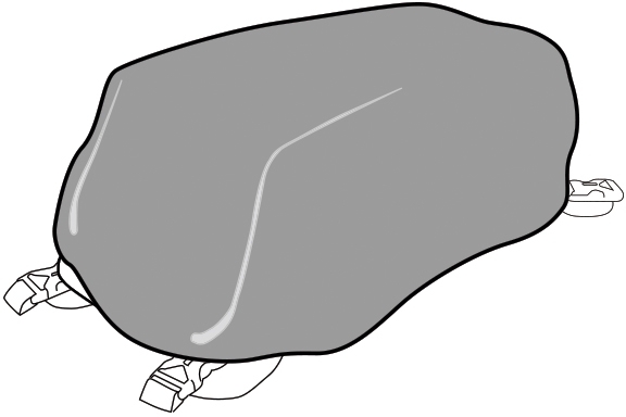 SHAD RAIN COVER FOR SMALL TANK BAGS