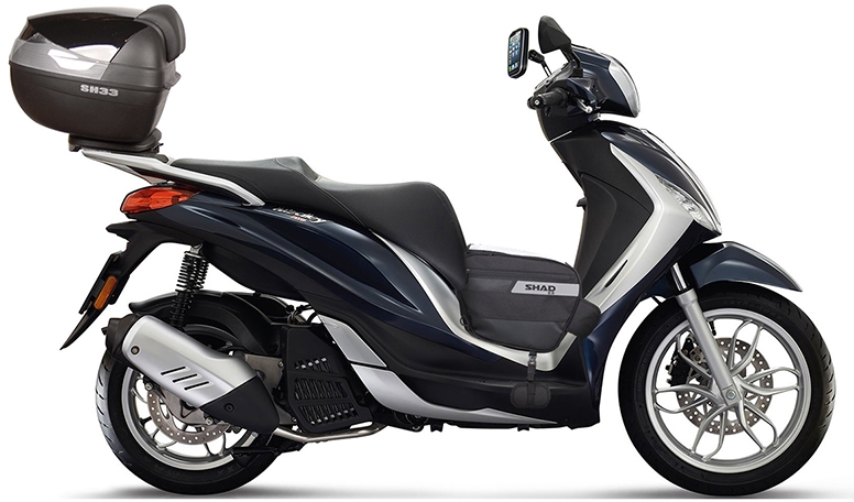 Shad Top Master Piaggio Topcaseträger, schwarz, schwarz
