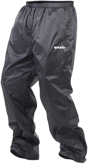 SHAD BLACK RAIN PANTS SZ S, black