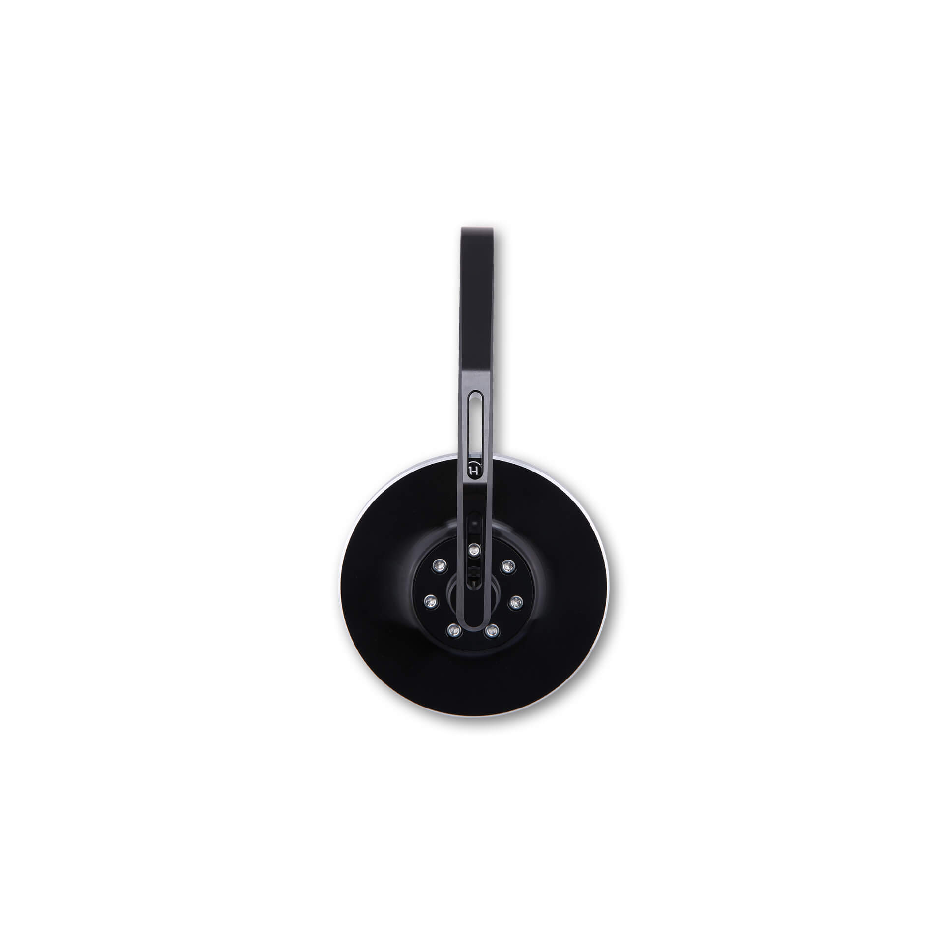 Side view of HIGHSIDER CONERO 2 Handlebar end mirror, long, black
