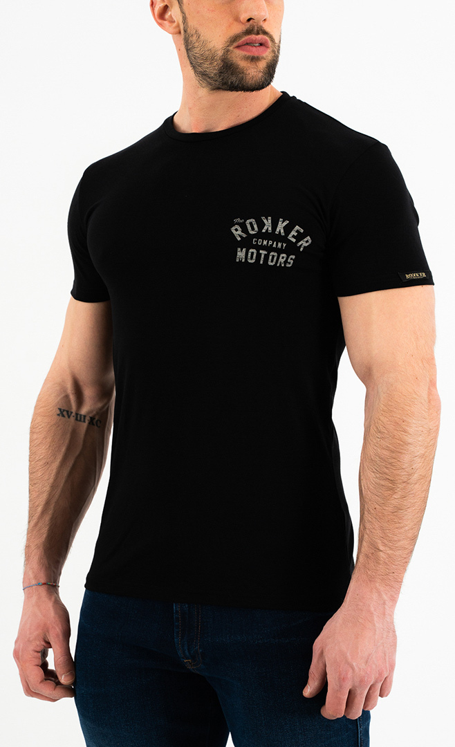 Rokker Performance Motors Patch T-Shirt, schwarz, Größe S, schwarz, Größe S