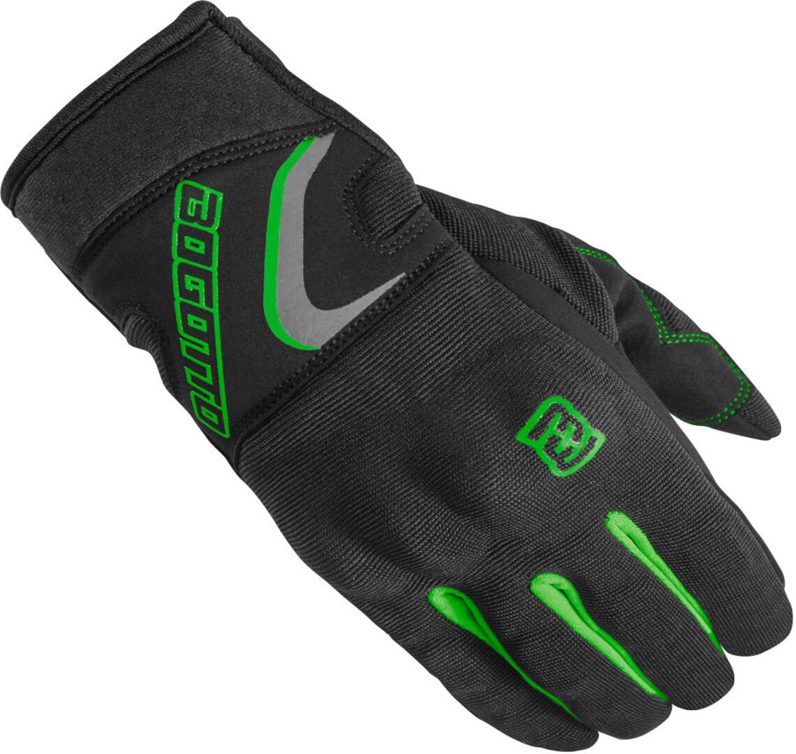 Bogotto F-ST Motorradhandschuhe, schwarz-grün, Größe S, schwarz-grün, Größe S