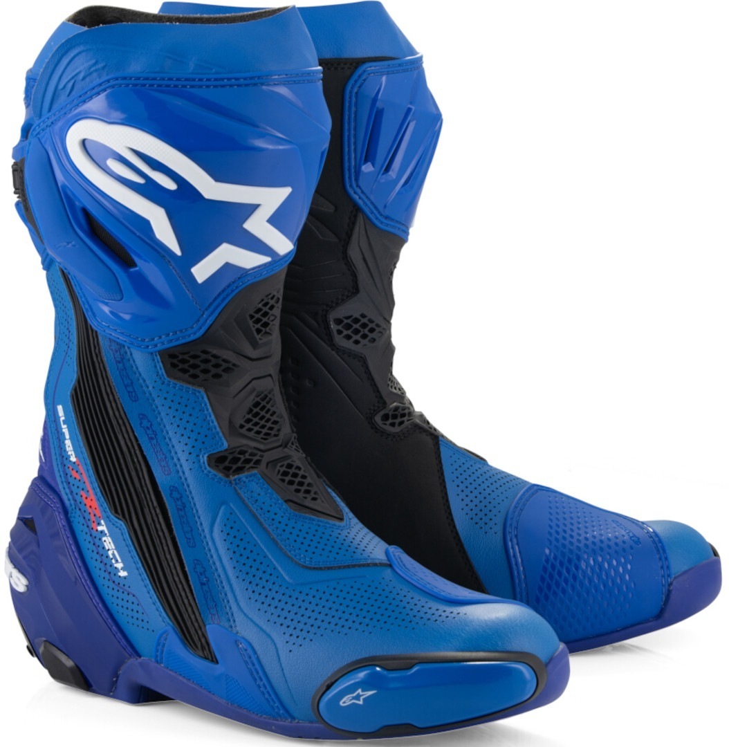Alpinestars Supertech R Vented Мотоцикл сапоги Синий/Черный 39 