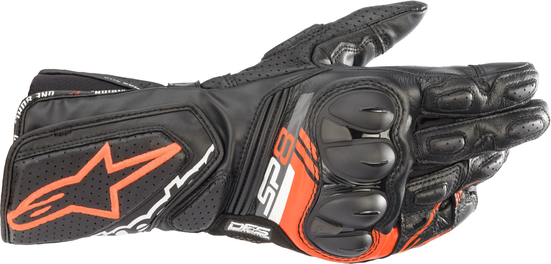 Alpinestars SP-8 V3 Мотоциклетные перчатки Черный/Красный 2XL 