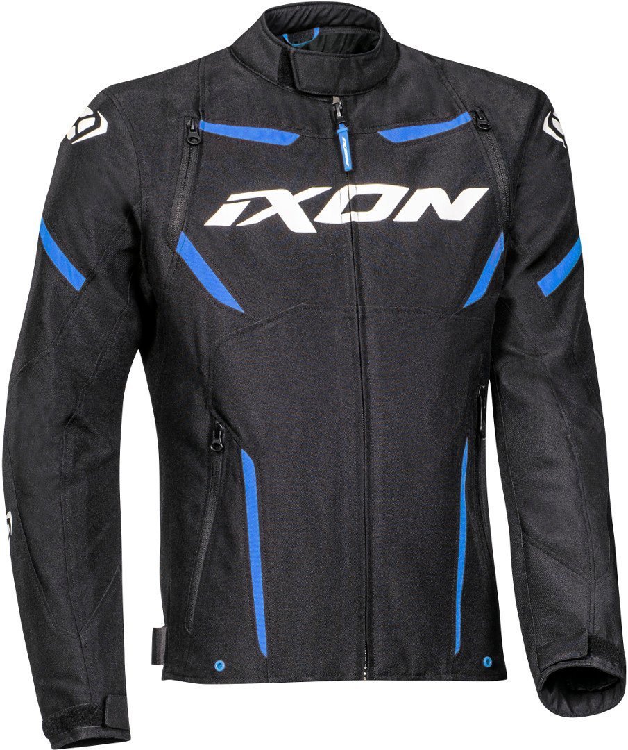 Ixon Striker Motorcycle Textile Jacket, black-blue, Size S, black-blue, Size S