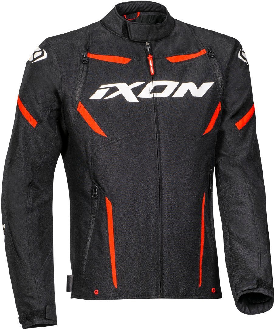 Ixon Striker Motorcycle Textile Jacket, black-red, Size S, black-red, Size S