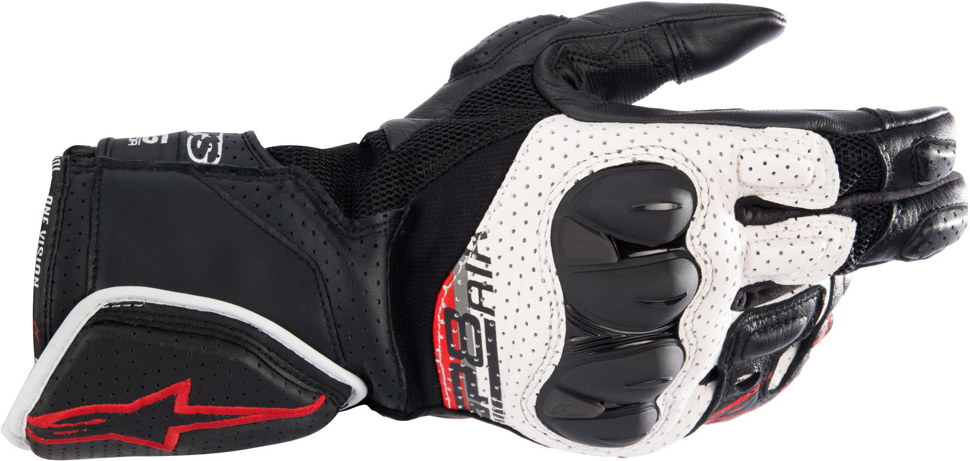 Alpinestars SP-8 Air Мотоцикл перчатки Черный/Белый/Красный 2XL 