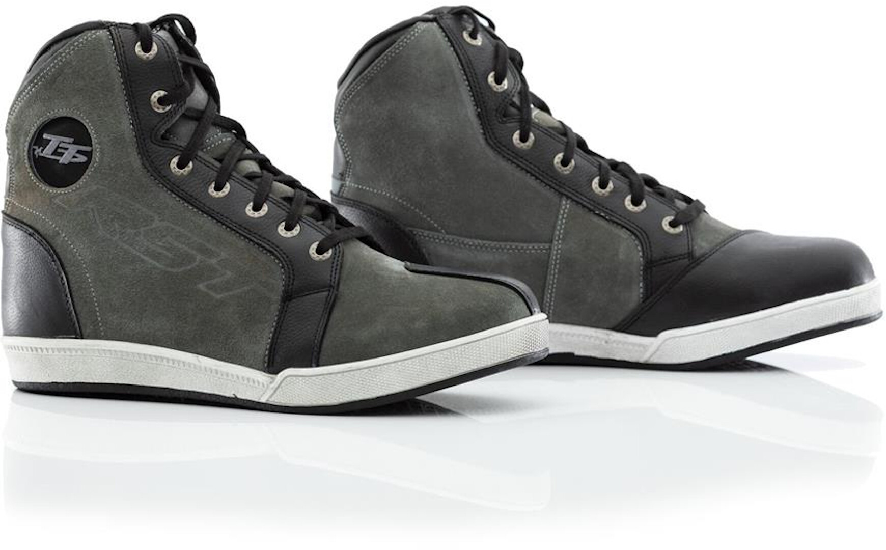 RST IOM TT Crosby Motorcycle Shoes, black-grey, Size 40, black-grey, Size 40