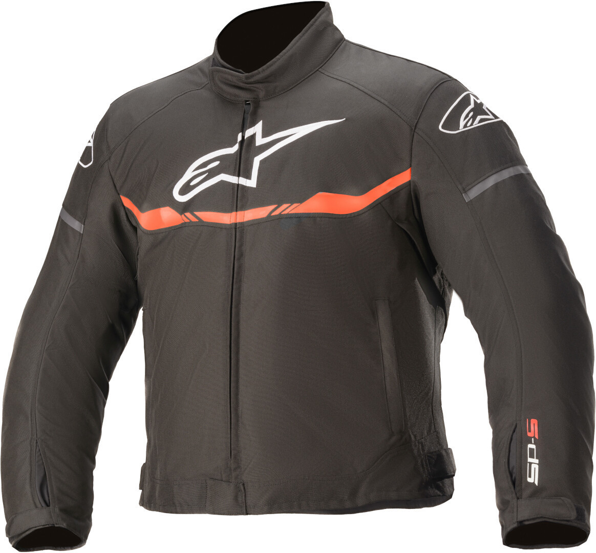 Alpinestars T-SPS Wasserdichte Kinder Motorrad Textiljacke, schwarz-rot, Größe 62, schwarz-rot, Größe 62