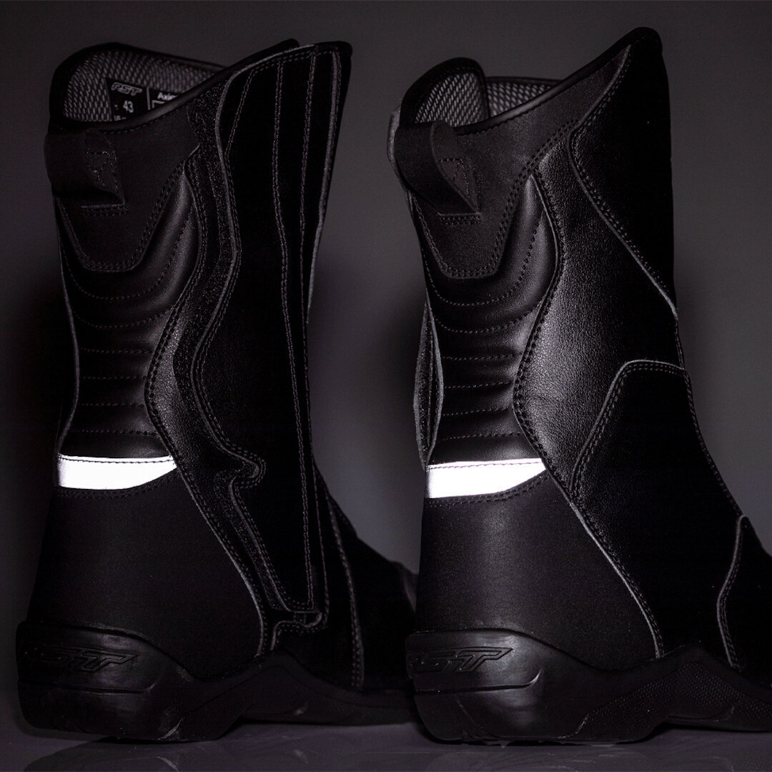 Side view of RST Axiom WP Motorcycle Boots, black, Size 48 for Men