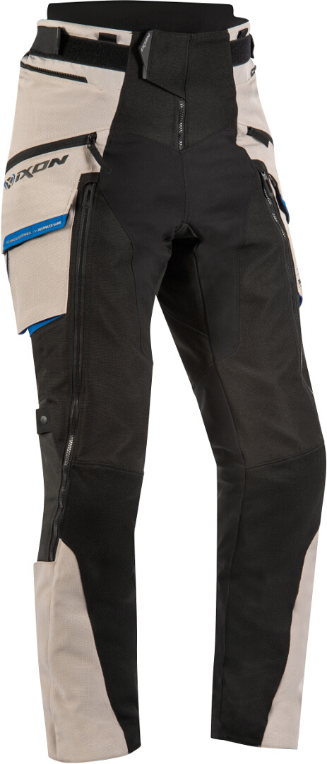 Ixon Ragnar Motorcycle Textile Pants, black-grey, Size S, black-grey, Size S
